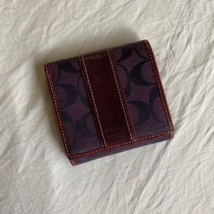 COACH royal purple wallet